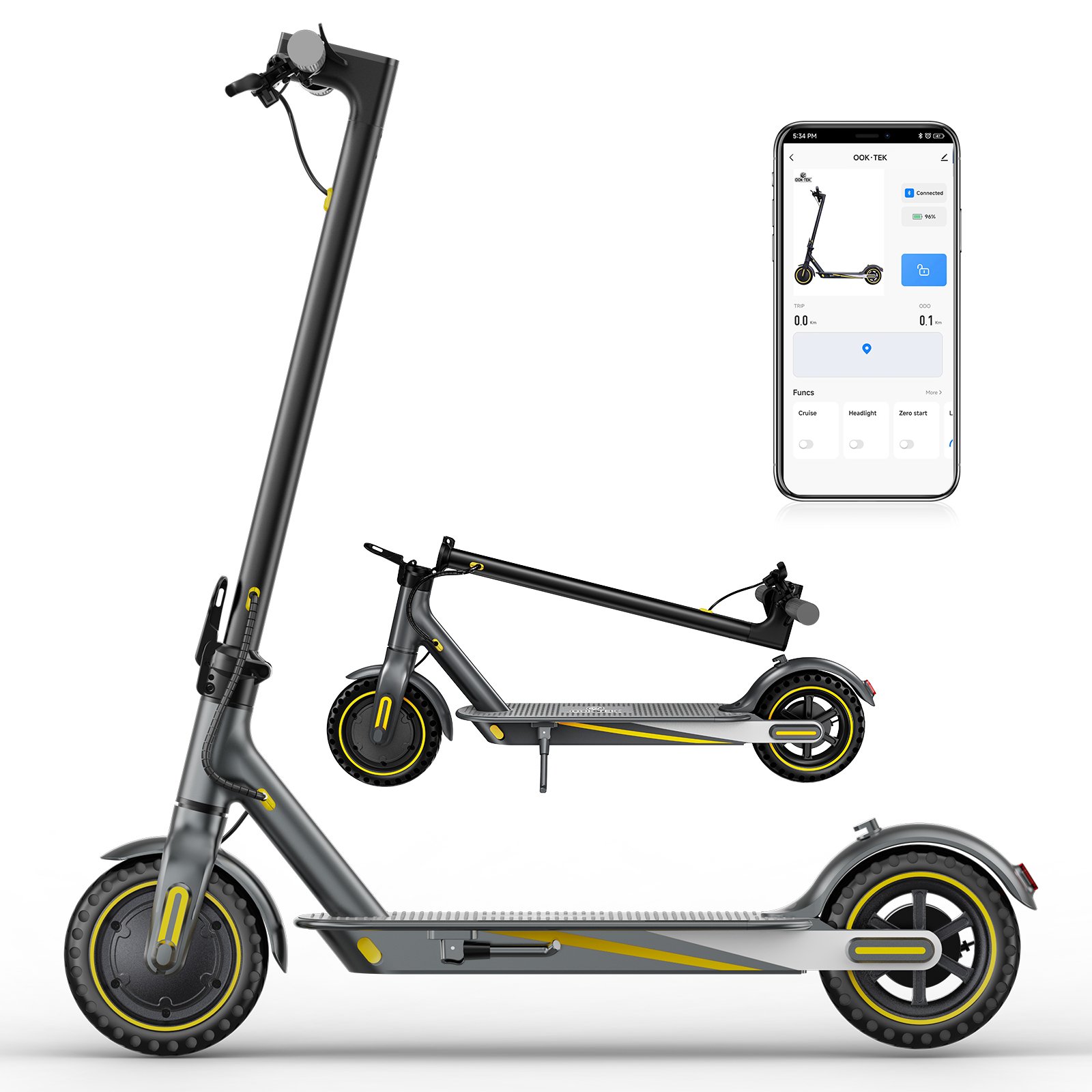 2024 Hot Sale 350W Electric Scooter 25-30Km/h Foldable Bluetooth App Control 8.5 Inch Honeycomb Tire 36V 10.5 Ah
