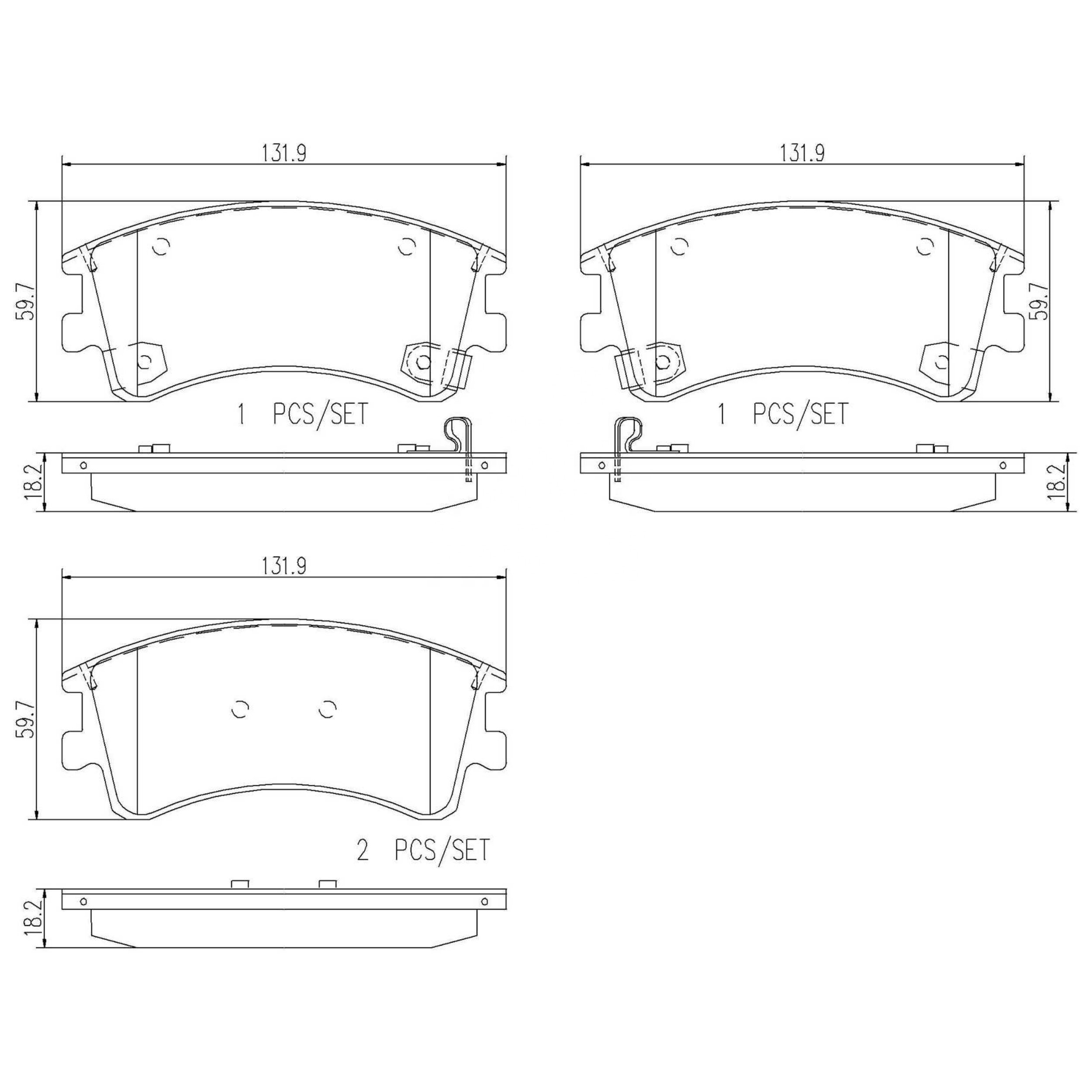 High Performance Factory Auto Parts Brake Pads (Pastillas De Freno) OEM Disc D957/D2027/wva 24046 Is Front Axle Brake for MAZDA