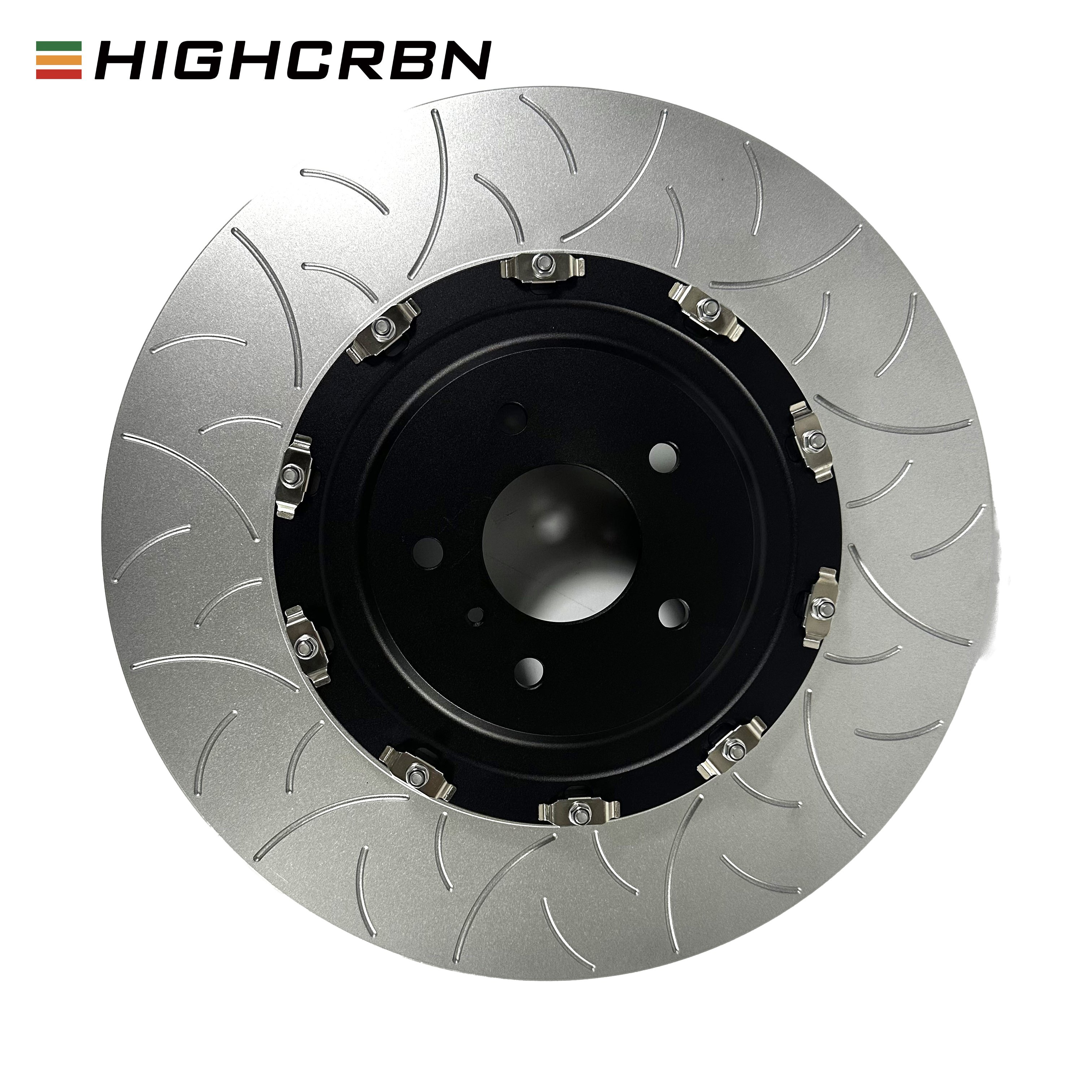 HIGHCRBN 380*34mm 2-piece Brake Disc Floating Front Brake Disc for Nissan GT-R(R35) OE#40206JF20A