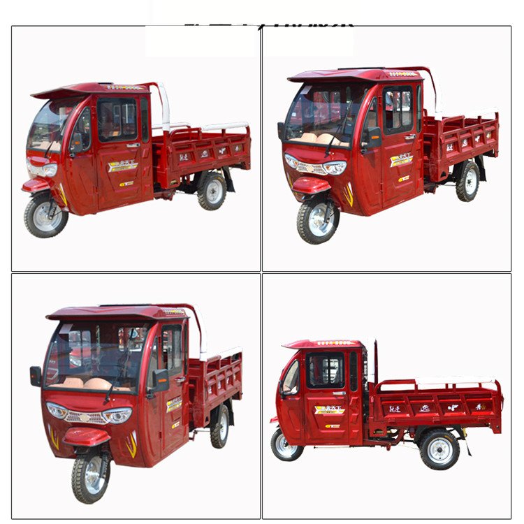 Motor High Quality Big Power Three Wheel Cargo Gas Diesel Fuel Motorized Tricycles Farm Tricycle