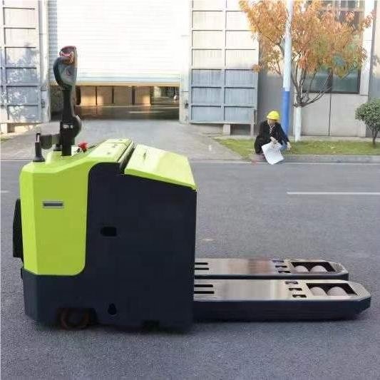 Heavy Duty 10 Ton Full Electric Pallet Truck with Double Cylinder Lead Acid Battery Factory Price for Sale