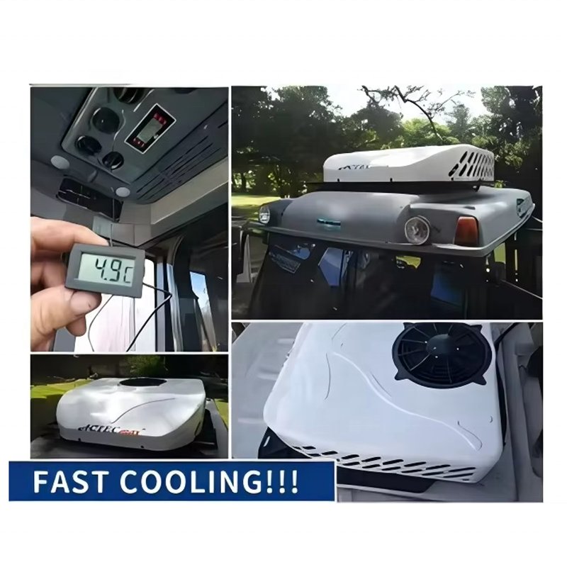 Factory Direct Sale AC.161.081.01 HFC-134a 2150W 24V Auto Car Parking Cooler 12 Volt Air Conditioning for Farm Machinery