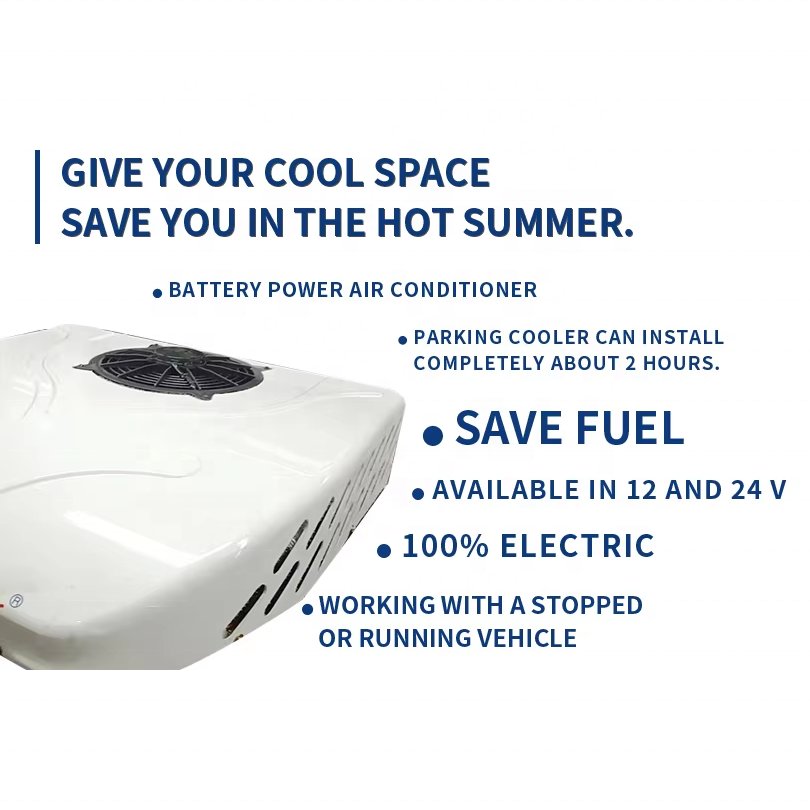 Factory Direct Sale AC.161.081.01 HFC-134a 2150W 24V Auto Car Parking Cooler 12 Volt Air Conditioning for Farm Machinery