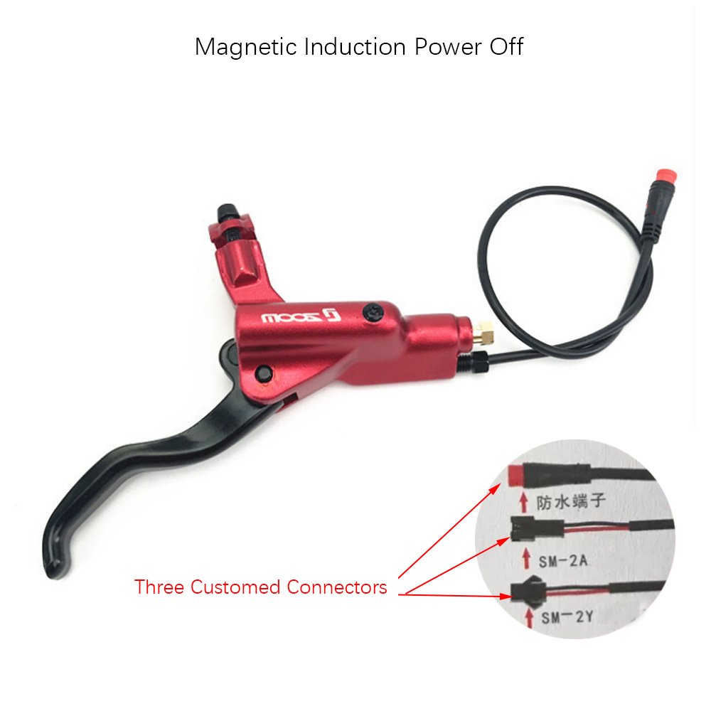 ZOOM E-bike 4 Piston Hydraulic Press Brakes Disc Brake Power Off Sensor for Electric Scooter E Bike