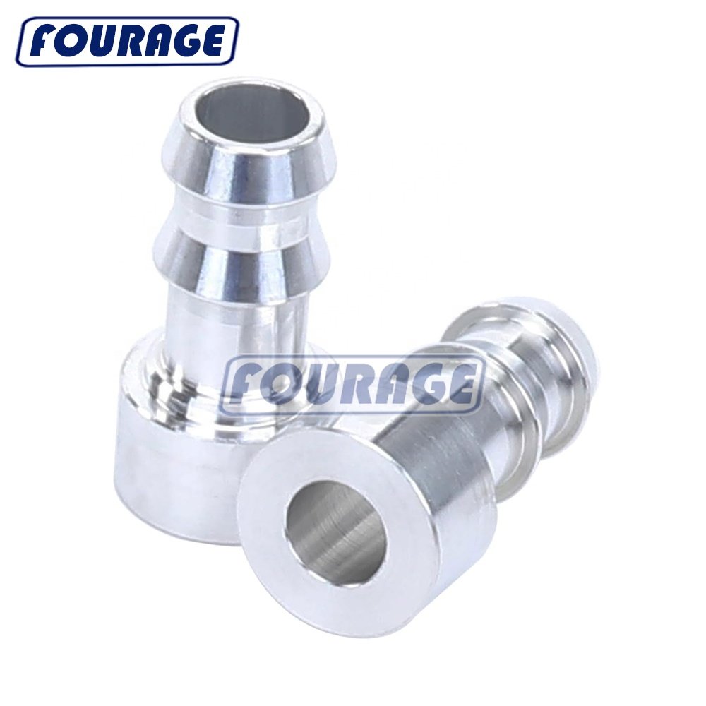 Aluminum Weld on Bung Hose Barb Fittings 3/8" 1/2" 5/8" 3/4" Barb Weld on Hose Barb Tail Nipple Weldable Adapter