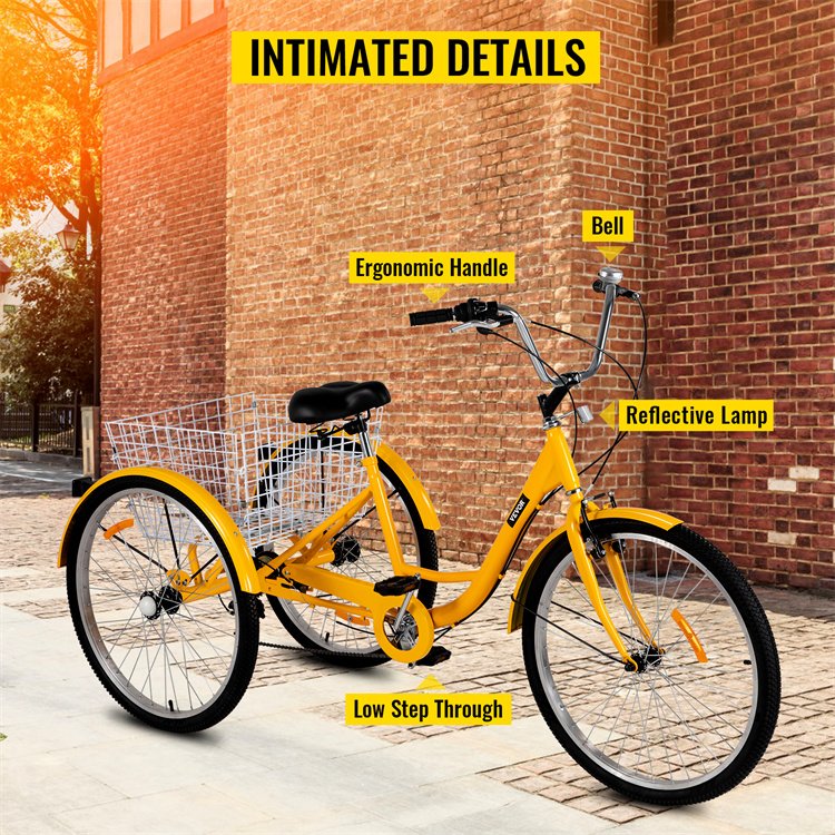 Adult Pedal Tricycle Aluminum Adult Trike / Bicycle 3 Wheels Bicycles Triciclo Para Adultos/cheap Adult Cargo Tricycle for Sale