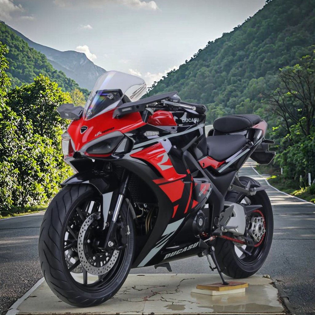 Factory Wholesale 400CC Motorcycle Gasoline Sport Dual Cylinder Water Cooling with Disc Brake F/R Double Cylinder Engine