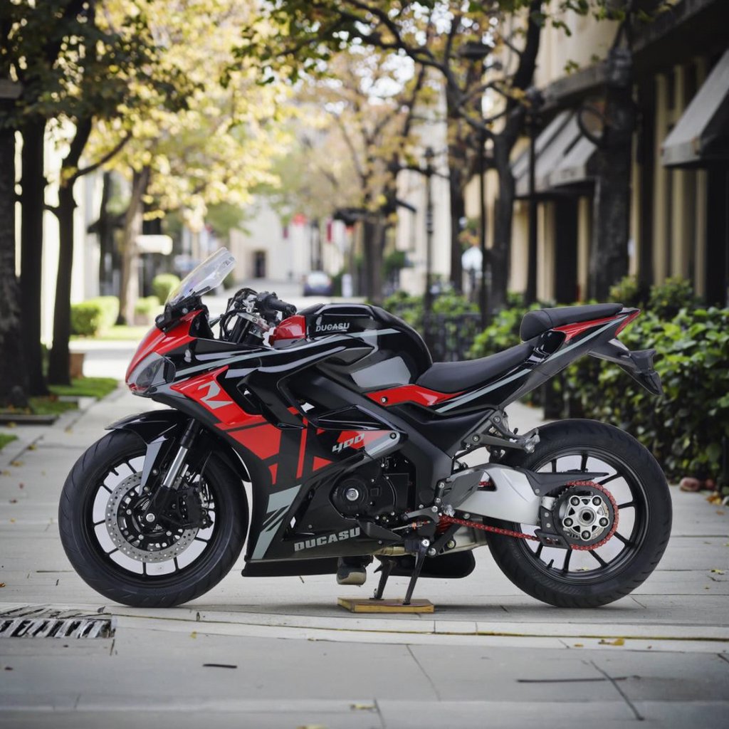 Factory Wholesale 400CC Motorcycle Gasoline Sport Dual Cylinder Water Cooling with Disc Brake F/R Double Cylinder Engine