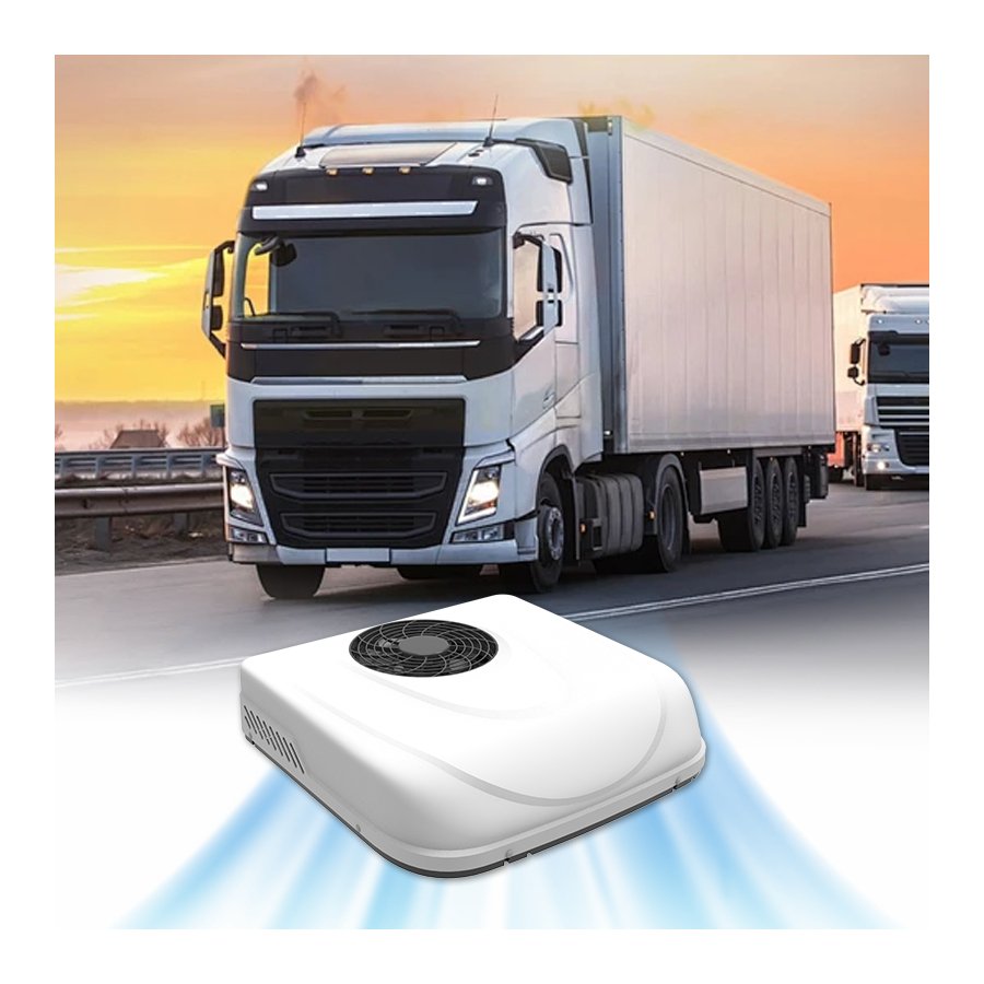 Factory Direct 12V 24V Auto Parking Conditioner Electric Truck Cabin Overhead Refrigerated air Conditioner