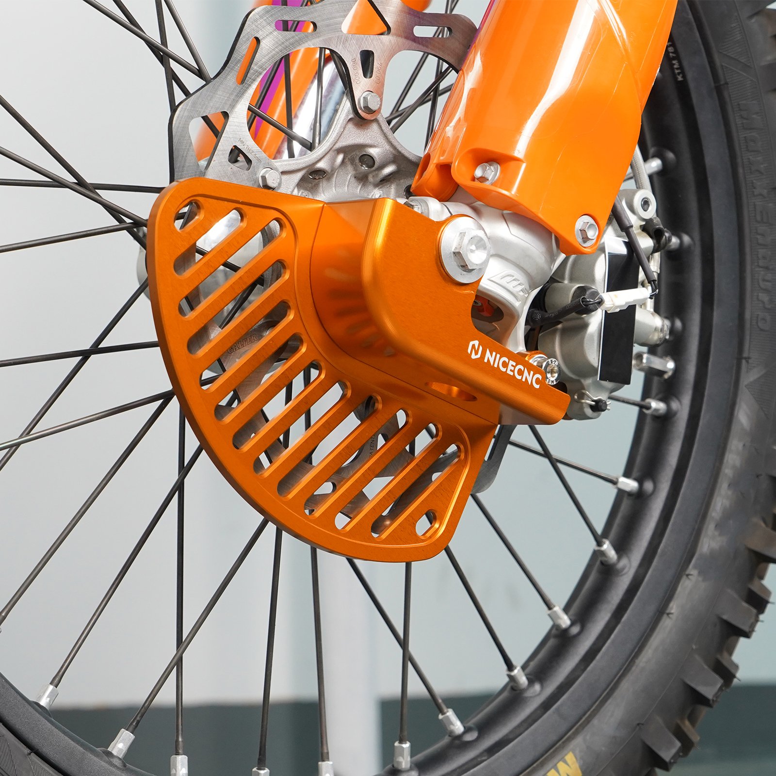 NiceCNC Front Brake Disc Guard Protector Cover for KTM SX 125 2015-2024 125XC 2021-2024 200XCW 2016 250XC TPI 2020-2022 WP KYB