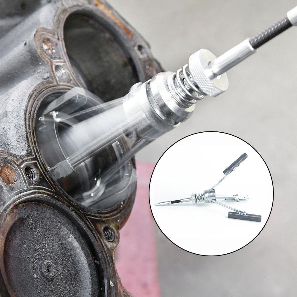 Car Engine Brake Cylinder Bore Hone Tool Flexible Shaft Honing 51-177mm Three-jaw Cylinder Sander Inner Diameter Grinder Steel