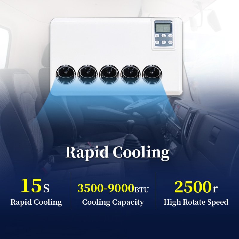 12v /24v Parking air Conditioner air Cooler Split Type Parking Cooler Parking air Conditioner for Automatic Car Cooling System
