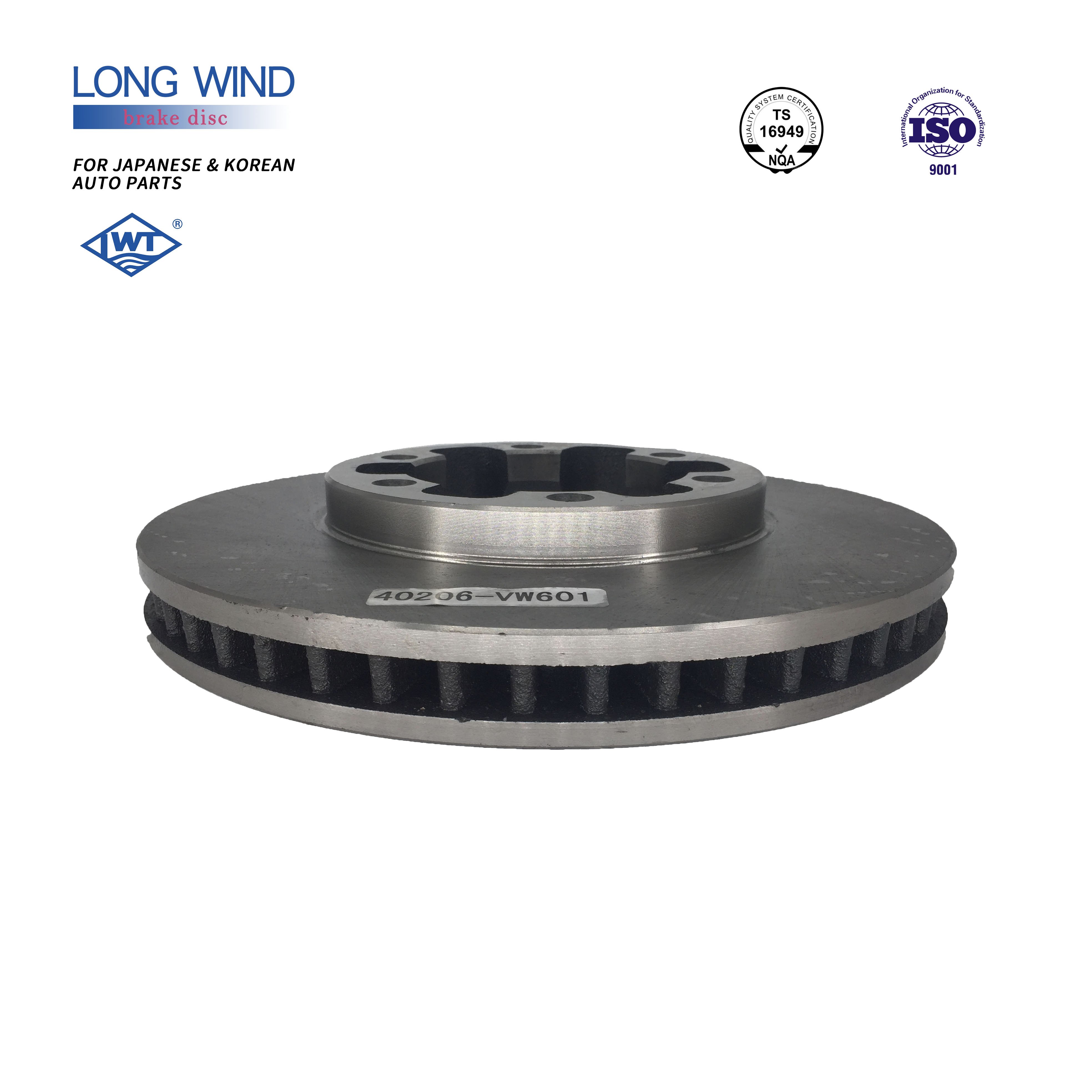 LWT 40206-VW601 Direct Selling Car Spare Parts Auto Brake Discs for nissan URVAN/02-19:E25 E26