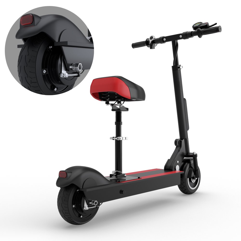 Pro Model Adult Folding Electric Scooter Self-Balancing 3-Wheel Smart Electronic Bicycle with Dual Suspension and 10 Inch Tyres