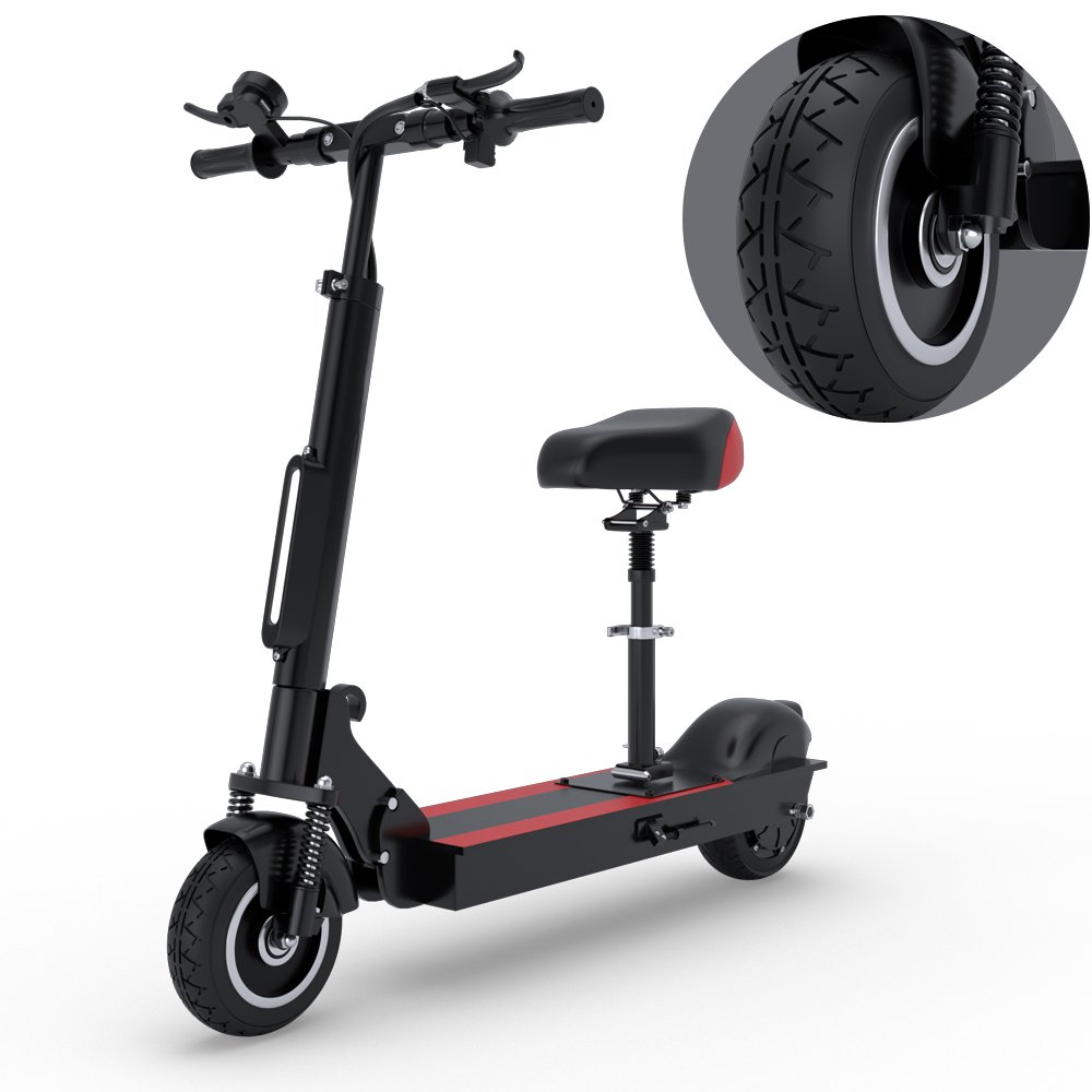 Pro Model Adult Folding Electric Scooter Self-Balancing 3-Wheel Smart Electronic Bicycle with Dual Suspension and 10 Inch Tyres
