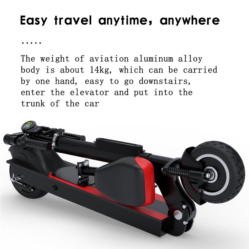 Pro Model Adult Folding Electric Scooter Self-Balancing 3-Wheel Smart Electronic Bicycle with Dual Suspension and 10 Inch Tyres