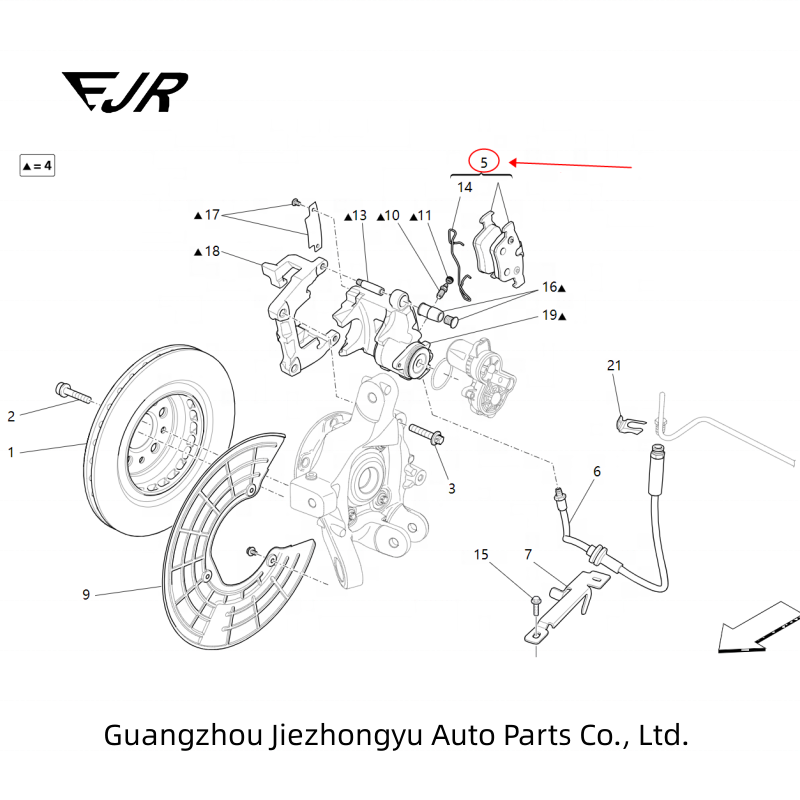 673004626 673012302 High Quality Rear Brake Pads for Levante, Ghibli, Quattroporte 2017+