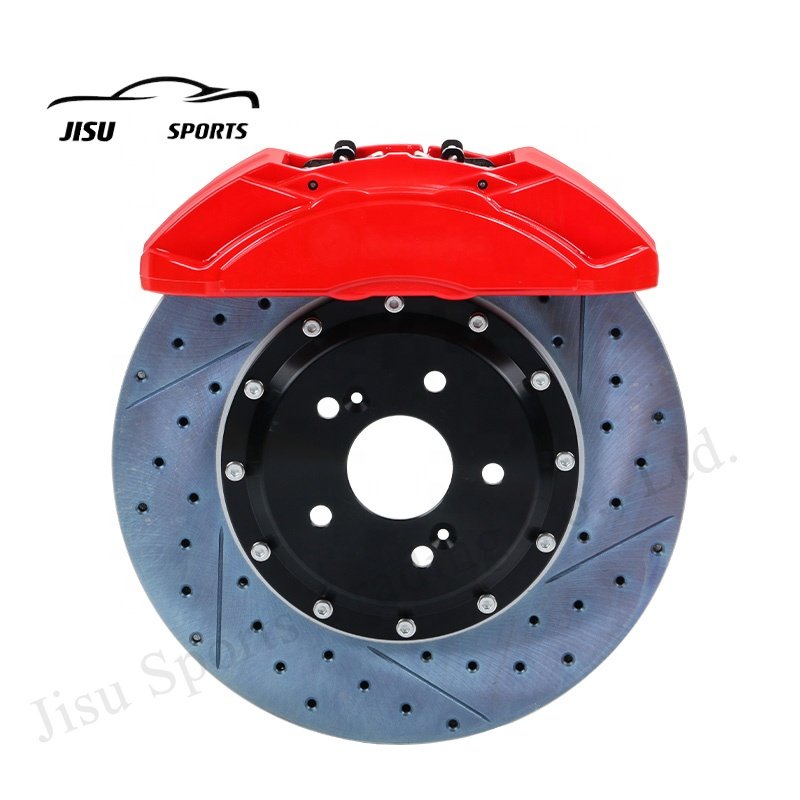 Big 4 Piston F55 Brake Caliper Kit With Brake Discs Pads Hoses Bracket for BMW Benz Toyota Reiz Front 17/18/19 Inch Rim