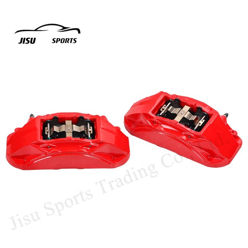 Big 4 Piston F55 Brake Caliper Kit With Brake Discs Pads Hoses Bracket for BMW Benz Toyota Reiz Front 17/18/19 Inch Rim