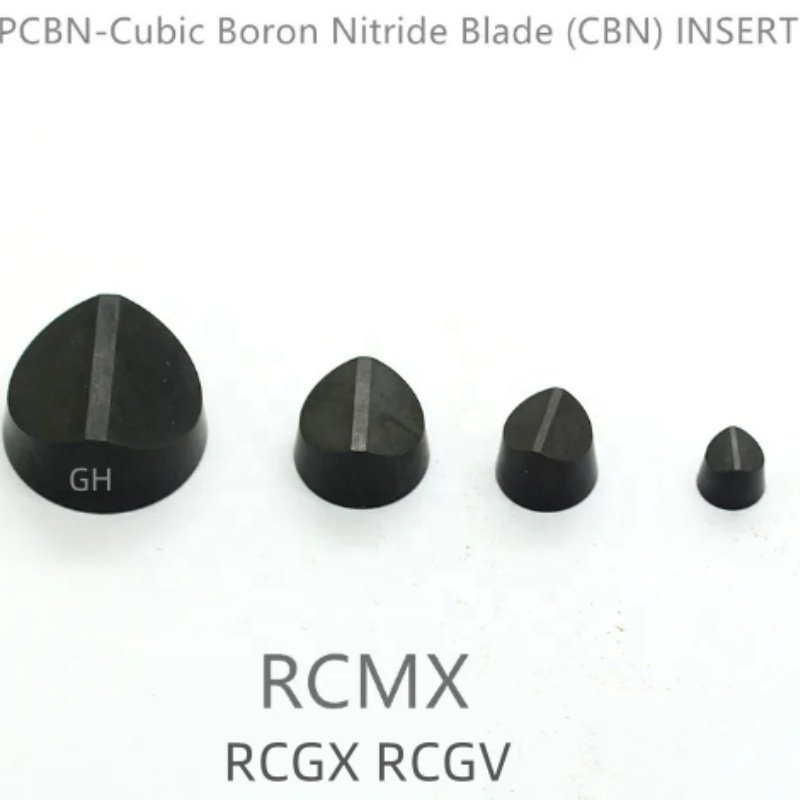 PCBN CBN Inserts RCMX RCGX RNMN RNGN Solid Cbn Insert for Turning Brake Disk Rolls Cylinder