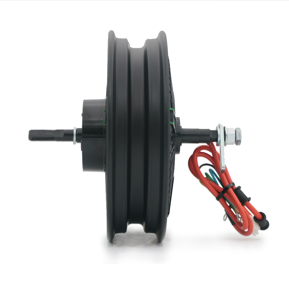72v 60v 48v Brushless Disc Brake Drum Brake Opening Size 200mm for Electric Motorcycle 10 Inches Rear Wheel Hub Motor