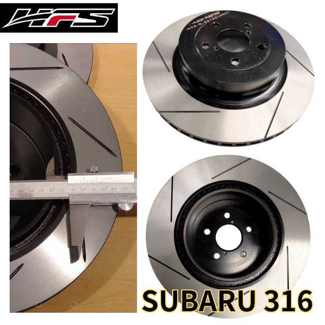 316mm Slotted Brake Rotor for Forester Made in Taiwan 80000-10000Kms Life Time Brake Disc Good Price