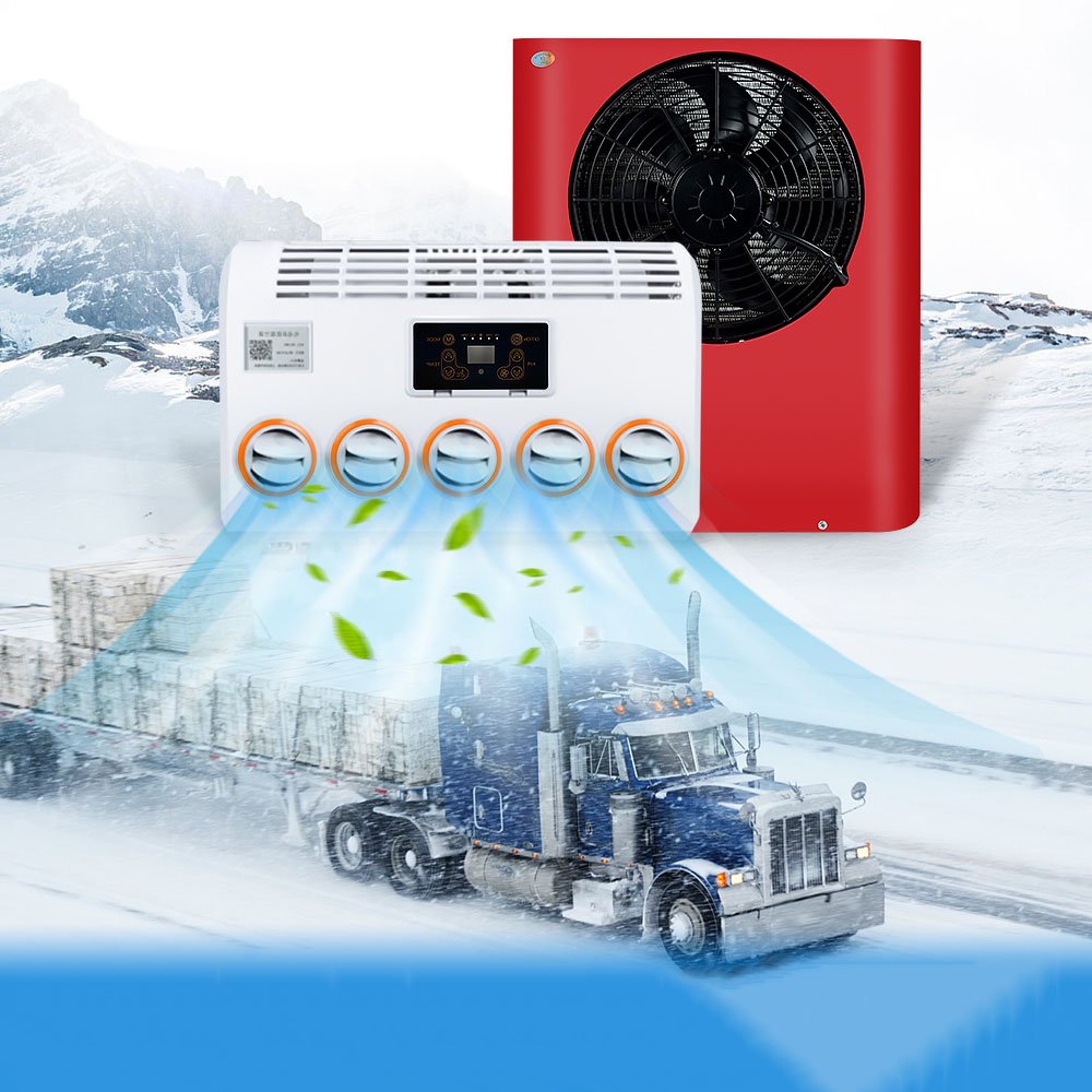 24V 12V Truck Van Car Air Conditioner Dc AC Sleeper Universal Camper 12 Volt Rvs Parking Cooler Electric Split Air Conditioning