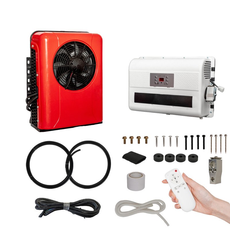 24V Portable Hot-selling 2.5KW Parking Air Conditioner 12V RV Camping Hardcover Complete Set Accessories