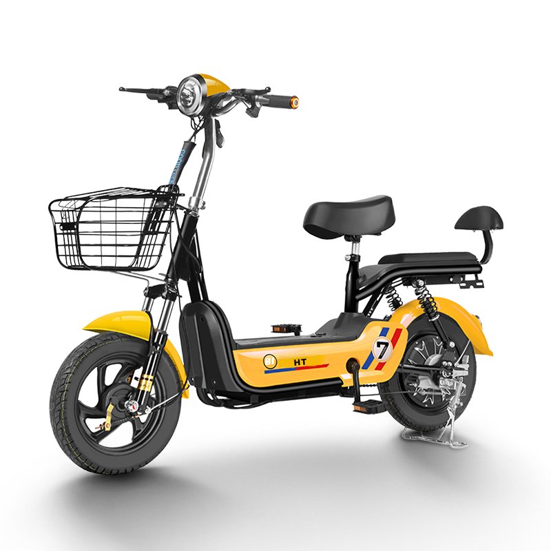 48V 350W Brushless Pedal Electric Bicycle with LED Display Adults' Two-Seater Bike