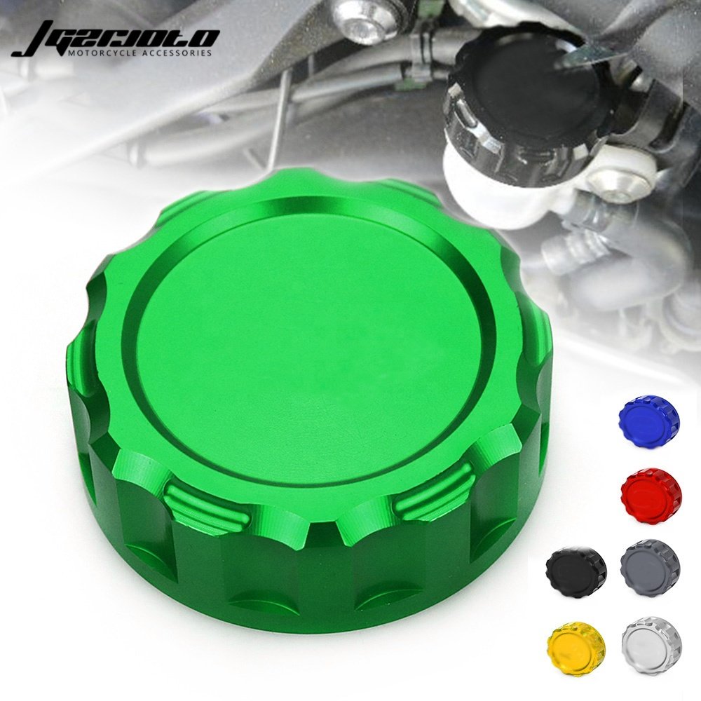 For KAWASAKI Z1000 Z1000SX ZX10R Motorcycle CNC Master Cylinder Oil Fluid Rear Brake Reservoir Cover Accessories