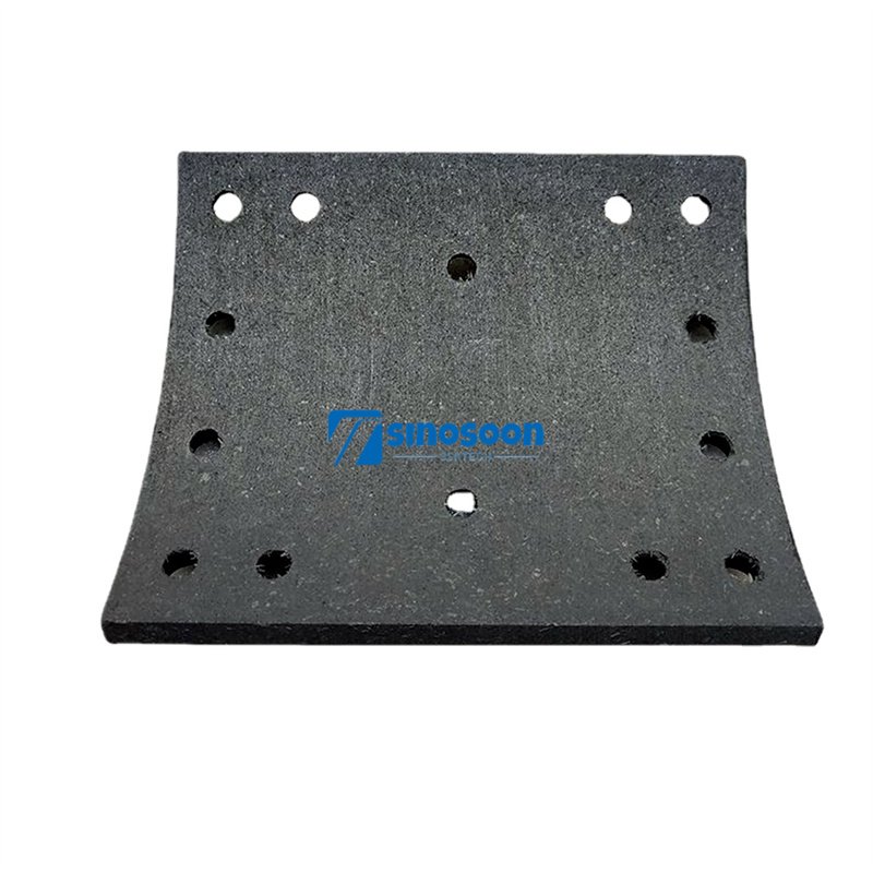 Sinotruk Howo Tractor Truck Dump Truck Brake System Parts 14 Holes Brake Lining Brake Friction Pads WG9231342069 for Sinotruk