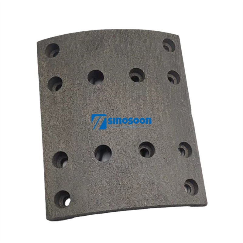 Sinotruk Howo Tractor Truck Dump Truck Brake System Parts 14 Holes Brake Lining Brake Friction Pads WG9231342069 for Sinotruk