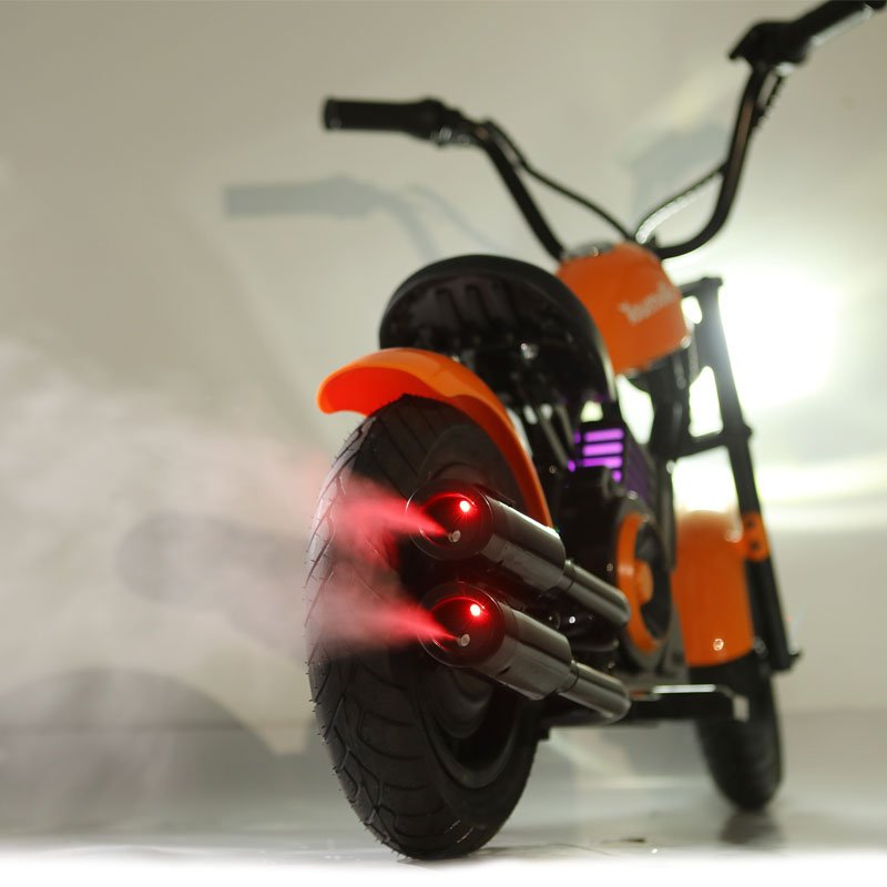 2024 New Product with Color Atmosphere Lights, Sound Effect Electric Cool Riding Children Mini Chopper Electric Motorcycles