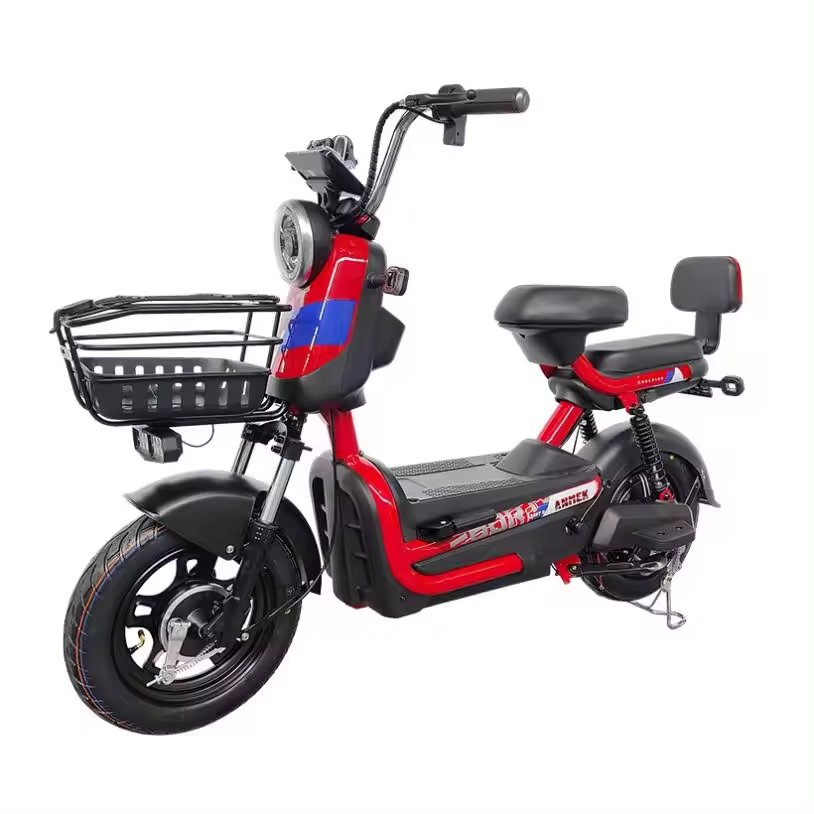 2024 Hot Sale China Electric Bike 3 Speed 48V Lead Acid Battery 350W 14 Inch City E-bike Electric Bicycle