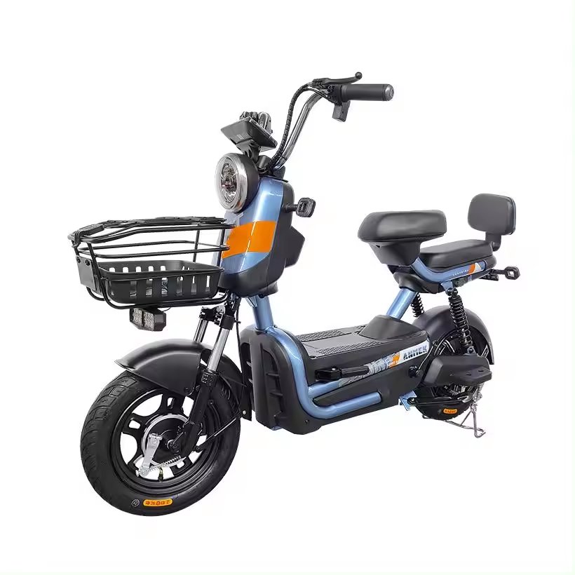 2024 Hot Sale China Electric Bike 3 Speed 48V Lead Acid Battery 350W 14 Inch City E-bike Electric Bicycle