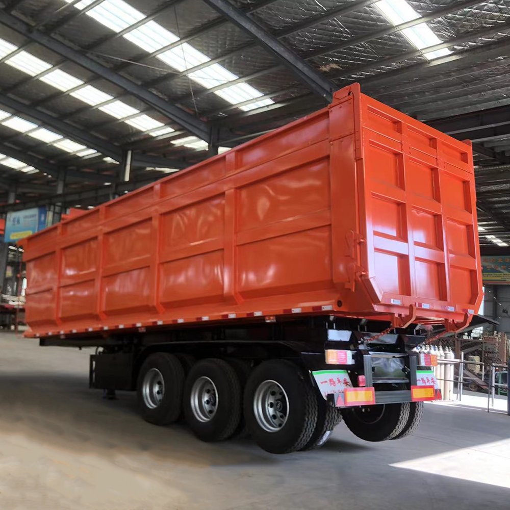 Manufacture Direct Sale U-shaped Dual Axel Dump Semi Trailer Truck Used Hydraulic Cylinder for Sale