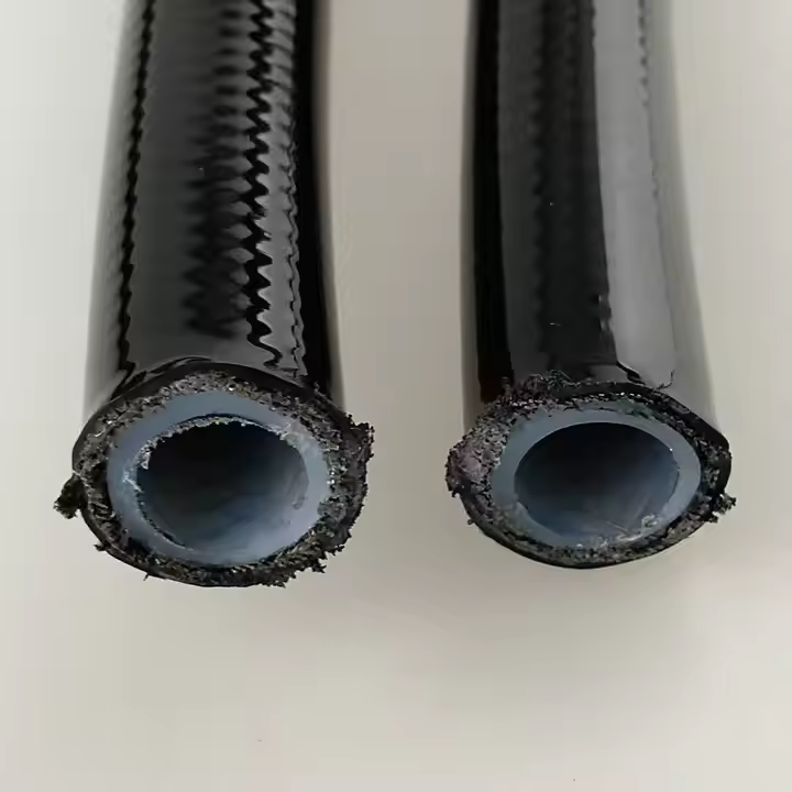 AN4 Stainless Steel Braided Brake Line Hose for Motorcycles PTFE Fluid Hydraulic Tube for Fuel Gas Oil Gas Pipe