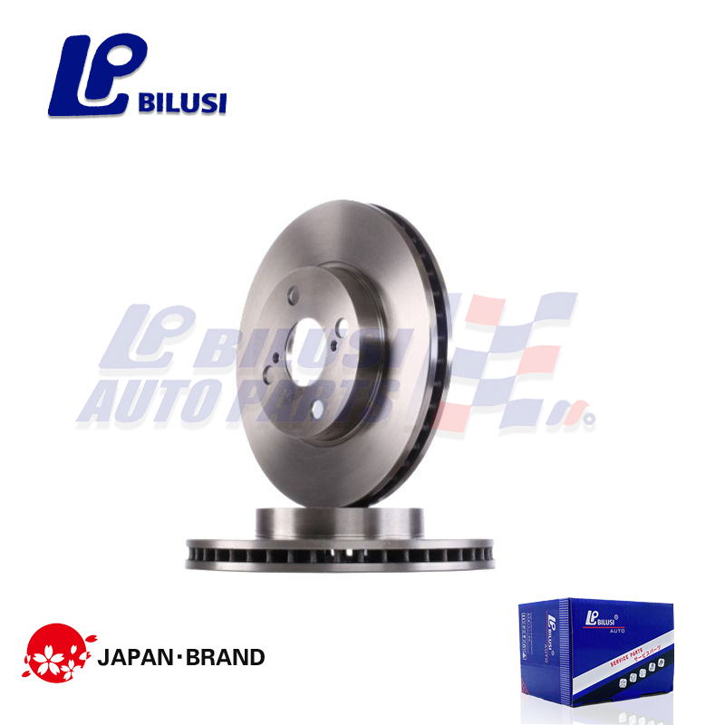 Bilusi Oem 43512-12620 43512-02120 43512-47020 43512-02060 2 Pieces Front Brake Disc for Toyota Corolla Zze122 Prius E12u/E12j