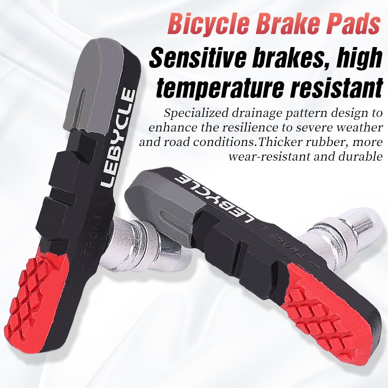 Lebycle MTB Replaceable Aluminum Alloy V Brake Pad Drawer Structure Pads High-Quality Bicycle Light-Weight V-brake Shoes