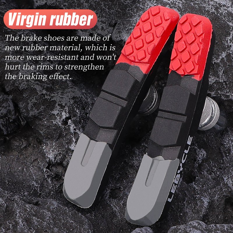 Lebycle MTB Replaceable Aluminum Alloy V Brake Pad Drawer Structure Pads High-Quality Bicycle Light-Weight V-brake Shoes