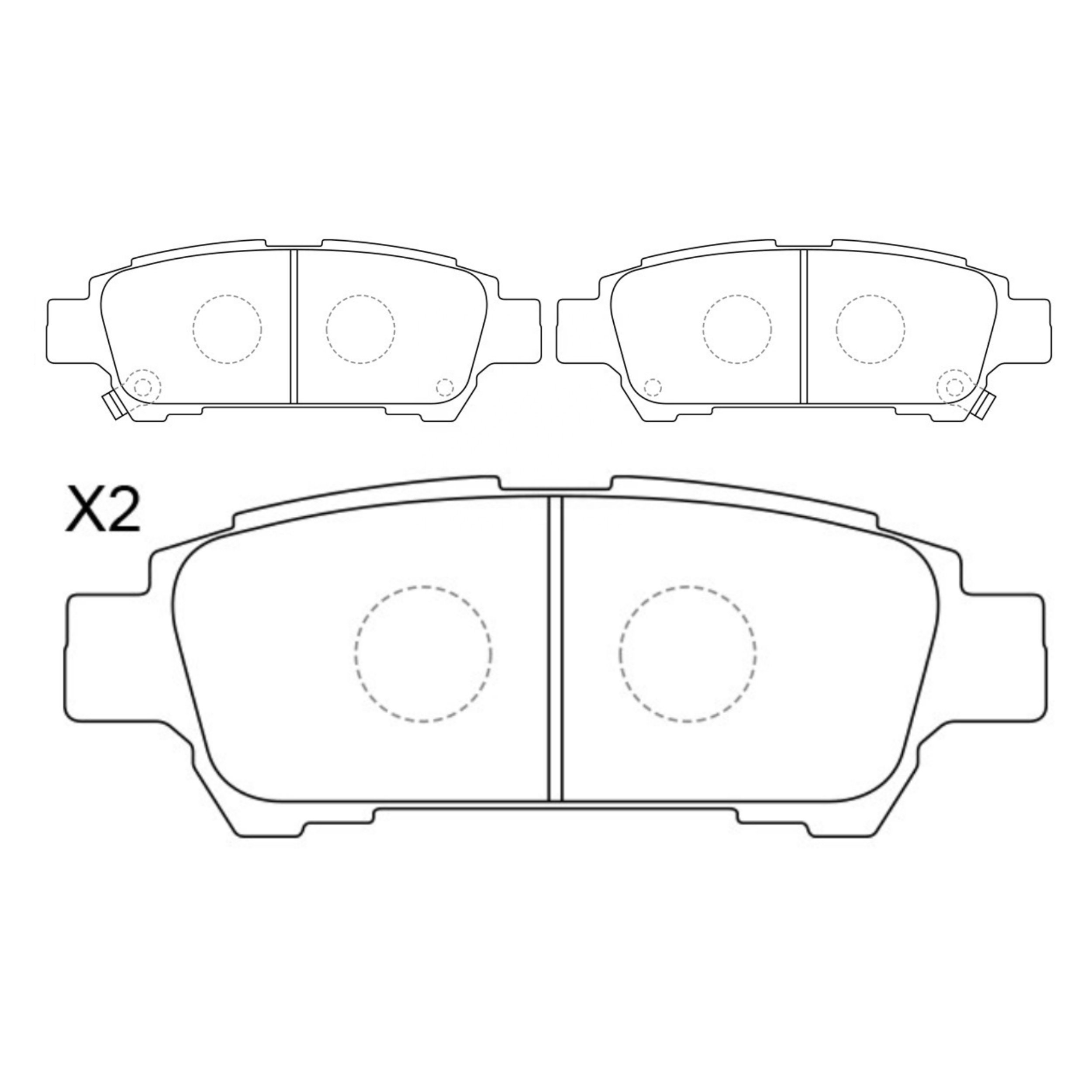 High Performance Factory Auto Parts Brake Pads (Pastillas De Freno) OEM Disc D995/wva 23646/23647/23648 Is Rear Axle Brake