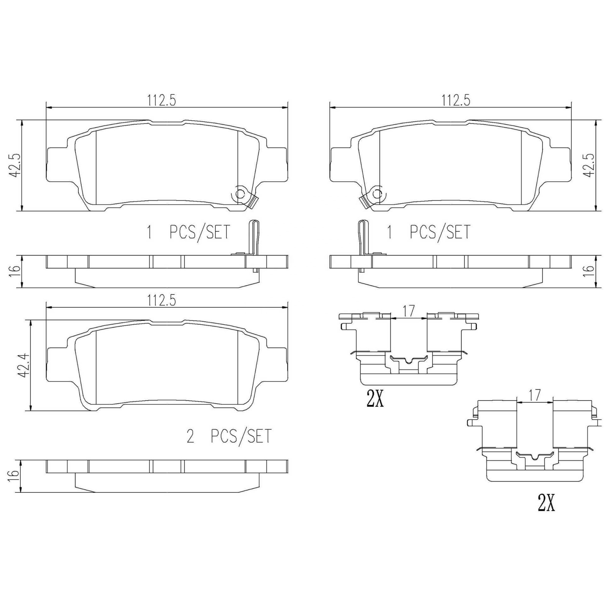 High Performance Factory Auto Parts Brake Pads (Pastillas De Freno) OEM Disc D995/wva 23646/23647/23648 Is Rear Axle Brake