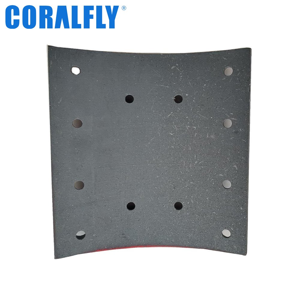 Coralfly Factory Wholesale Durable Reliable 1228110 696226 586714 607073 1326861 Truck Brake Lining 19555 for DAF
