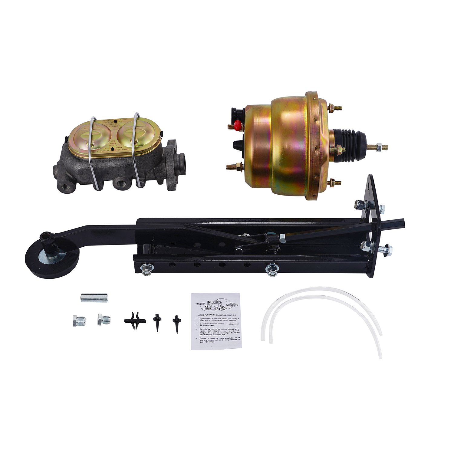 Under-Dash Brake Pedal Assembly with 8" Dual Booster 1" master cylinder brake pedal BCK-013