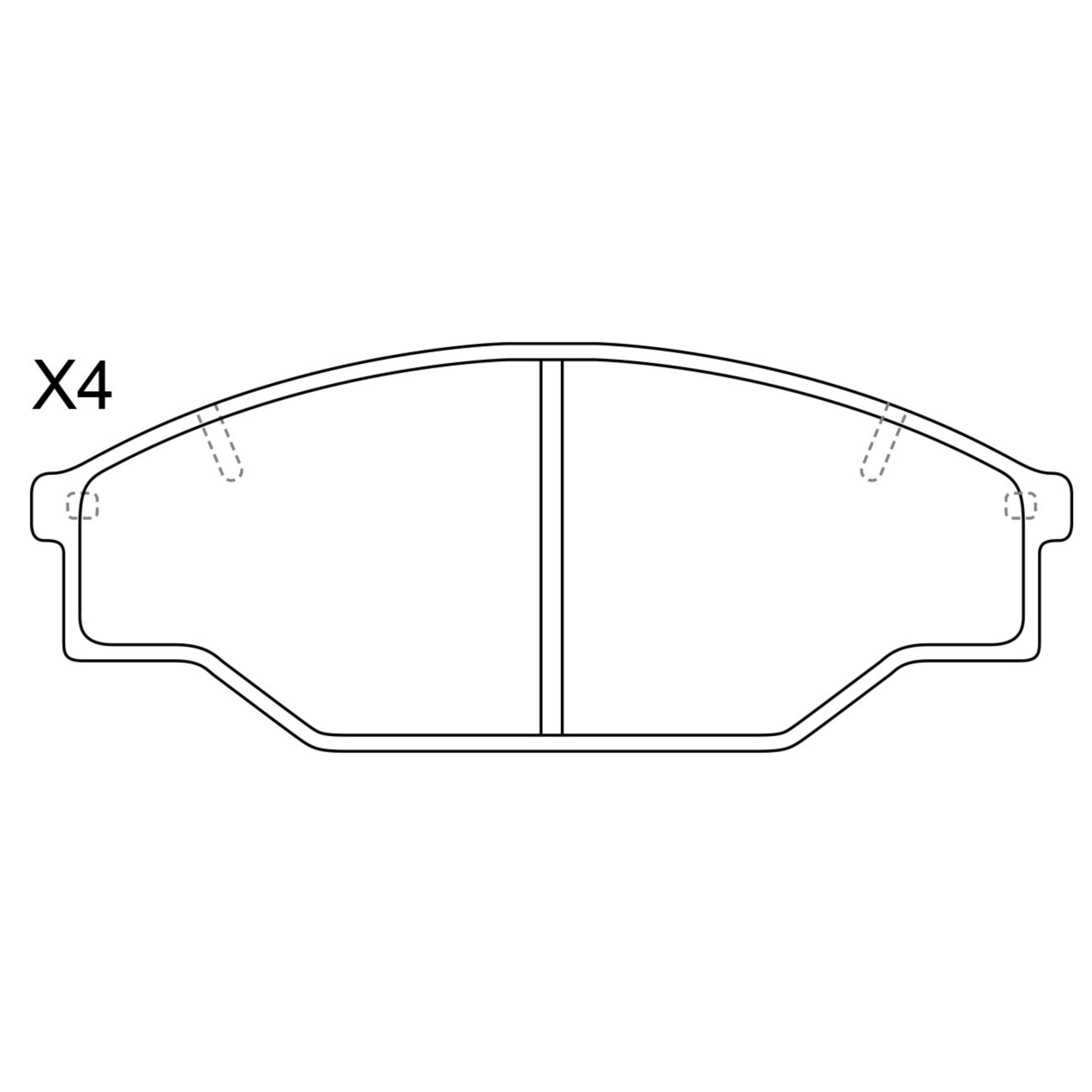 High Performance Factory Auto Parts Brake Pads (Pastillas De Freno) OEM Disc D438/D303/D2004/wva 21689/21158 Is Front Axle Brake