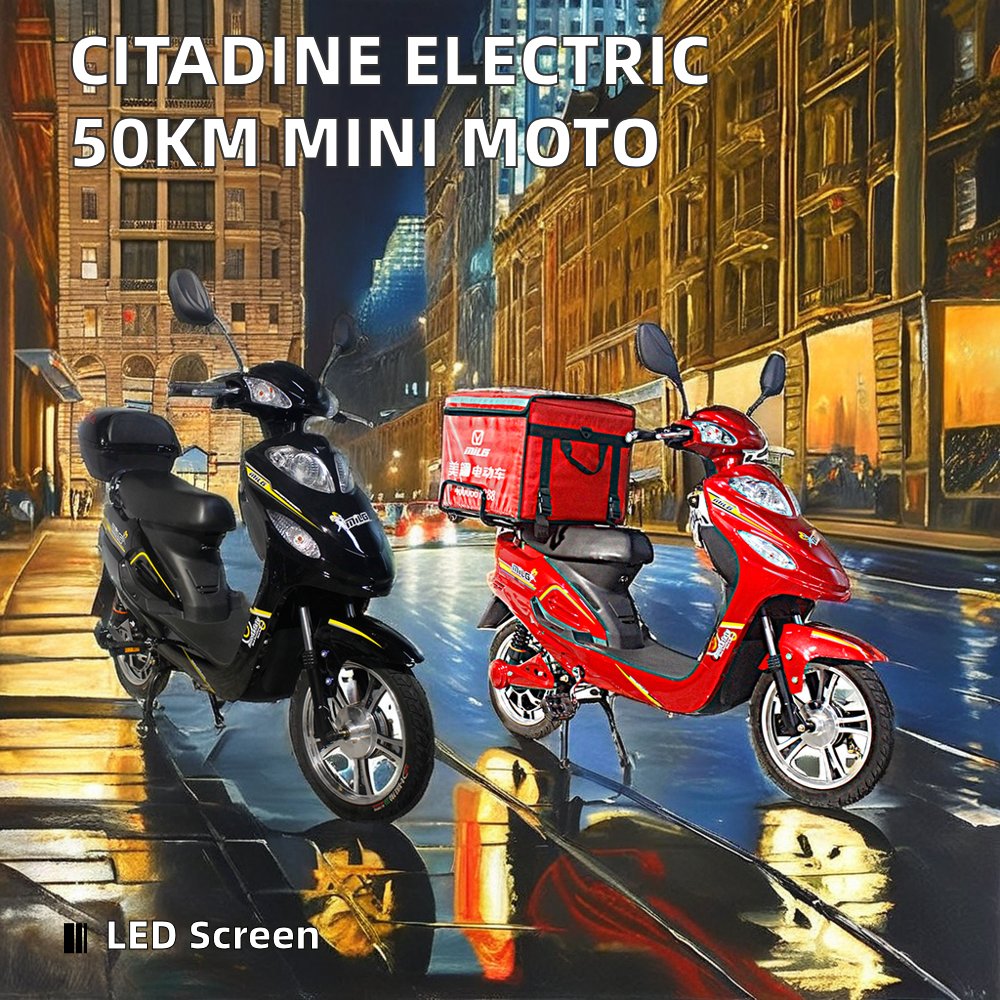 Citadine Electric 50km Mini Moto Electric Motorbike for Adult Girls Elektro Scooters Without Pedal