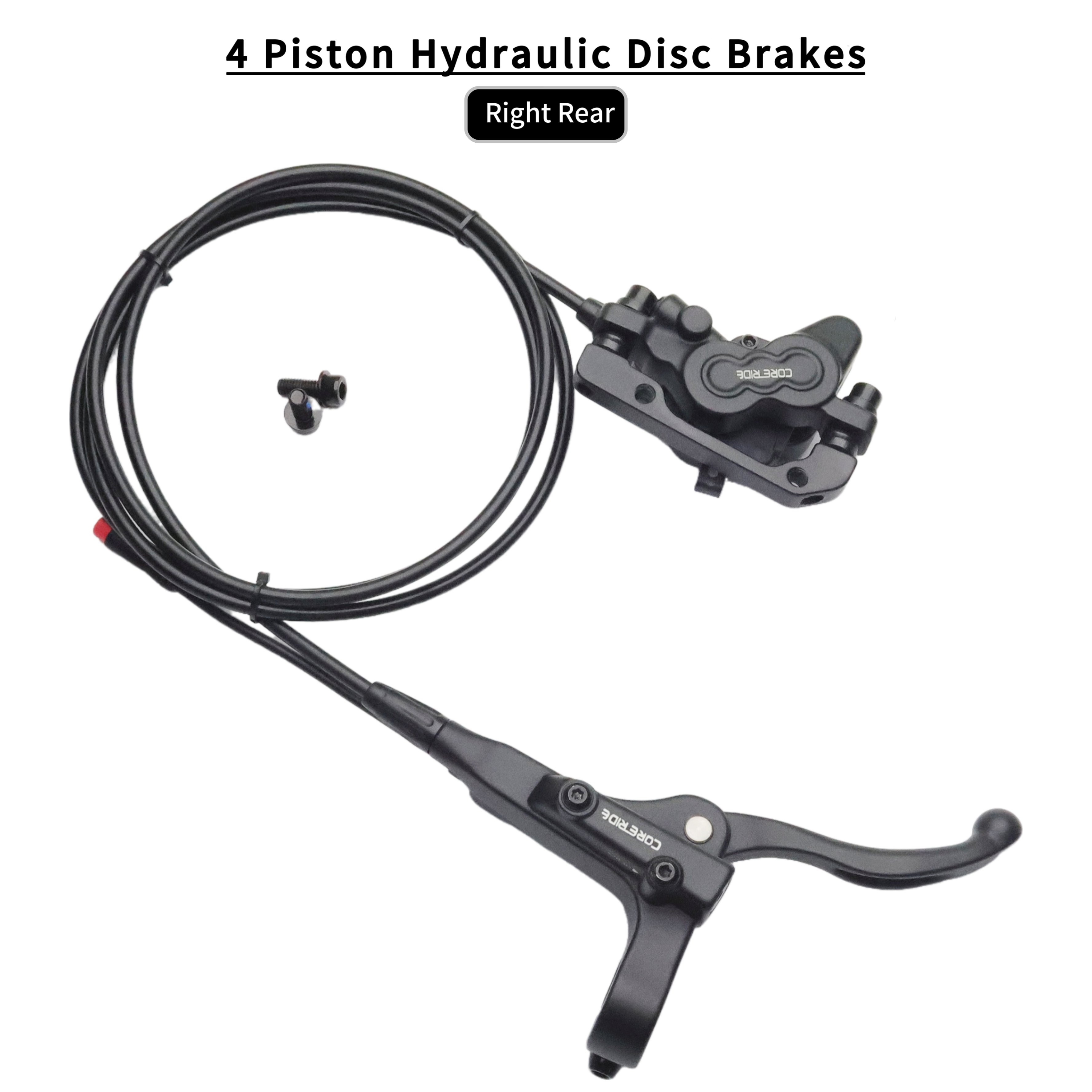 Bike Parts Brake Caliper Mountain Radiating Bicycle 4 Piston Hydraulic Brake Is Sold at the Manufacturer's Direct Selling Price