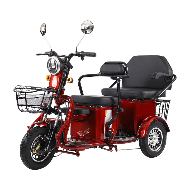 600W/800W/1000W Three Seat Tricycle Three Wheel Electric Tricycle Disabled Tricycle