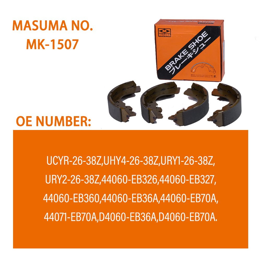 MASUMA Auto Car Spare Parts Auto Brake Shoe 44060-EB326 Brake Shoe Pads for MAZDA for NISSAN