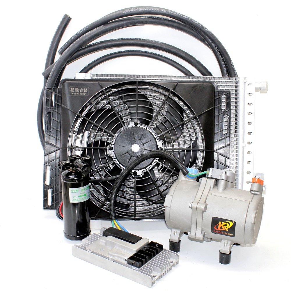 Okyrie 12/24 Volt Truck Parking Air Conditioner Wholesale Price Auto Parking Conditioner 12V Van Cabin Truck Air Conditioner